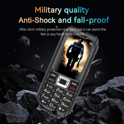 UNIWA M6000 Big Speaker Keypad Phone, 2.4 inch, Dual Flashlights, 21 Keys, SOS, FM, 4 SIM, GSM, Plug:UK Plug(Black) - Others by UNIWA | Online Shopping UK | buy2fix