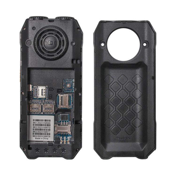 UNIWA M6000 Big Speaker Keypad Phone, 2.4 inch, Dual Flashlights, 21 Keys, SOS, FM, 4 SIM, GSM, Plug:UK Plug(Black) - Others by UNIWA | Online Shopping UK | buy2fix