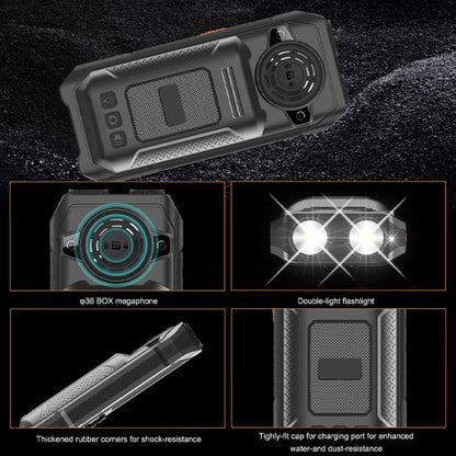 UNIWA M6000 Big Speaker Keypad Phone, 2.4 inch, Dual Flashlights, 21 Keys, SOS, FM, 4 SIM, GSM, Plug:UK Plug(Black) - Others by UNIWA | Online Shopping UK | buy2fix