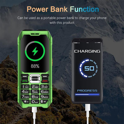 UNIWA M6000 Big Speaker Keypad Phone, 2.4 inch, Dual Flashlights, 21 Keys, SOS, FM, 4 SIM, GSM, Plug:UK Plug(Black) - Others by UNIWA | Online Shopping UK | buy2fix