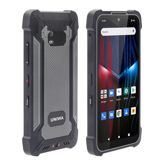 UNIWA P551 Handheld PDA Rugged Phone, 4GB+64GB, 5.5 inch Android 11 Mediatek MT6765 Helio P35 Octa Core, Network: 4G, Plug:UK Plug(Grey) - UNIWA by UNIWA | Online Shopping UK | buy2fix