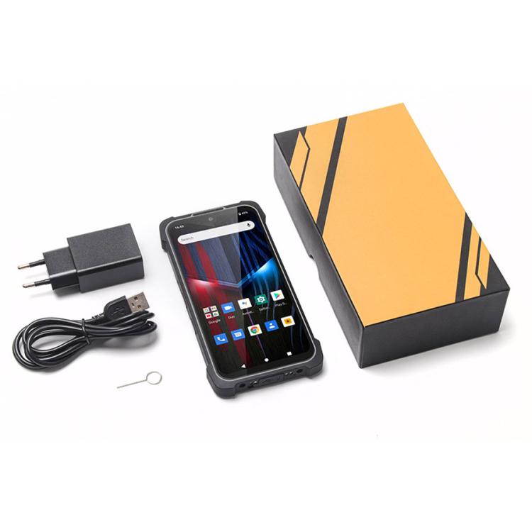 UNIWA P551 Handheld PDA Rugged Phone, 4GB+64GB, 5.5 inch Android 11 Mediatek MT6765 Helio P35 Octa Core, Network: 4G, Plug:UK Plug(Orange) - UNIWA by UNIWA | Online Shopping UK | buy2fix