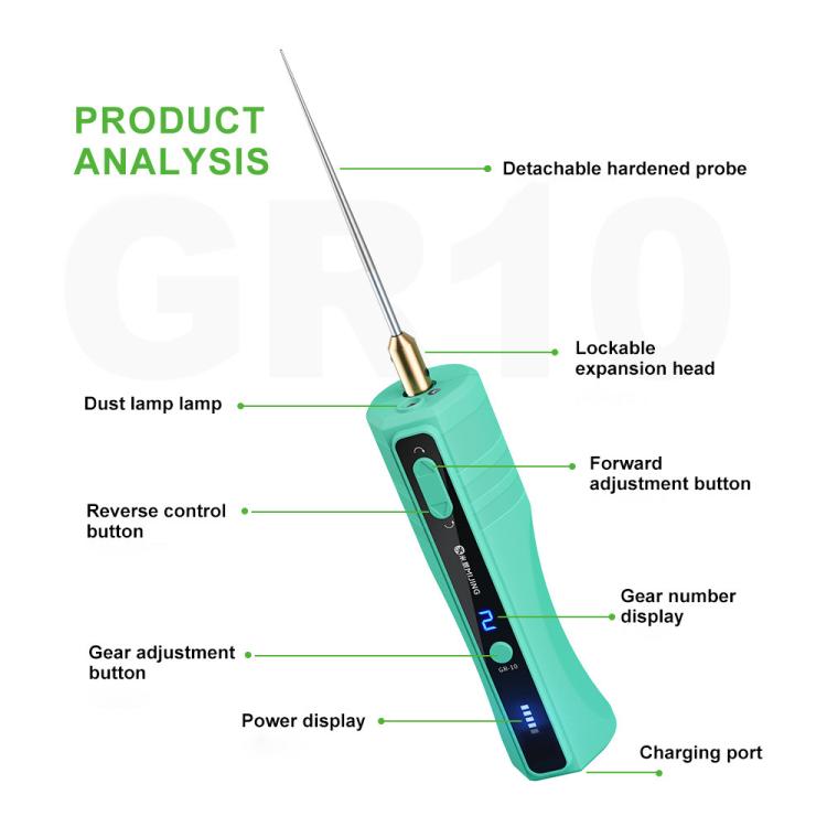 Mijing GR-10 Multifunctional Speed Adjustable OCA Electric Screen Glue Remover - Dust Remove Tool by MIJING | Online Shopping UK | buy2fix