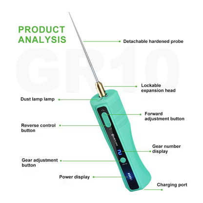 Mijing GR-10 Multifunctional Speed Adjustable OCA Electric Screen Glue Remover - Dust Remove Tool by MIJING | Online Shopping UK | buy2fix