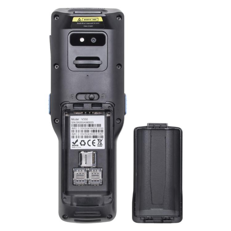 UNIWA V350 Handheld Rugged 2D Barcode Scanner, 4GB+64GB, 3.5 inch Android 12 Mediatek MT6761 Quad Core, T9 Keyboard, NFC, Network: 4G, Plug:EU Plug(Black) - UNIWA by UNIWA | Online Shopping UK | buy2fix