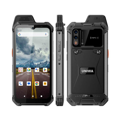 UNIWA W999 Rugged Phone, 8GB+128GB, 6.3 inch Android 13 Mediatek MT6789 Helio G99 Octa Core, NFC, Network: 4G, Plug:UK Plug(Black) - UNIWA by UNIWA | Online Shopping UK | buy2fix