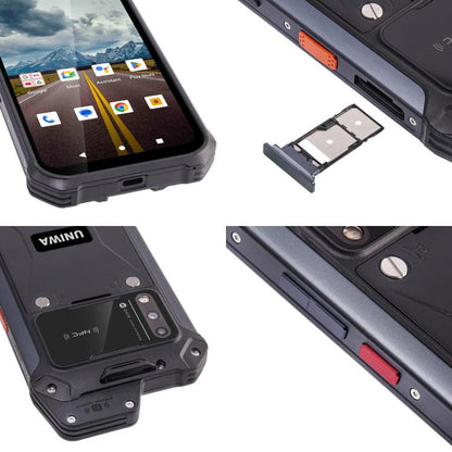 UNIWA W999 Rugged Phone, 8GB+128GB, 6.3 inch Android 13 Mediatek MT6789 Helio G99 Octa Core, NFC, Network: 4G, Plug:UK Plug(Black) - UNIWA by UNIWA | Online Shopping UK | buy2fix