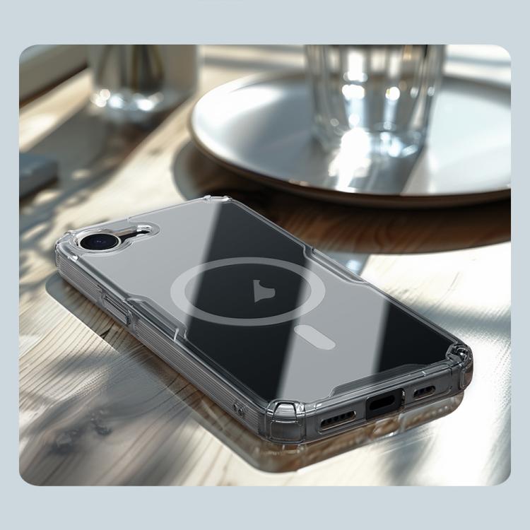 For iPhone 16e NILLKIN Ultra Clear Magnetic PC + TPU Phone Case(Transparent) - iPhone 16e Cases by NILLKIN | Online Shopping UK | buy2fix
