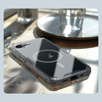 For iPhone 16e NILLKIN Ultra Clear Magnetic PC + TPU Phone Case(Transparent) - iPhone 16e Cases by NILLKIN | Online Shopping UK | buy2fix