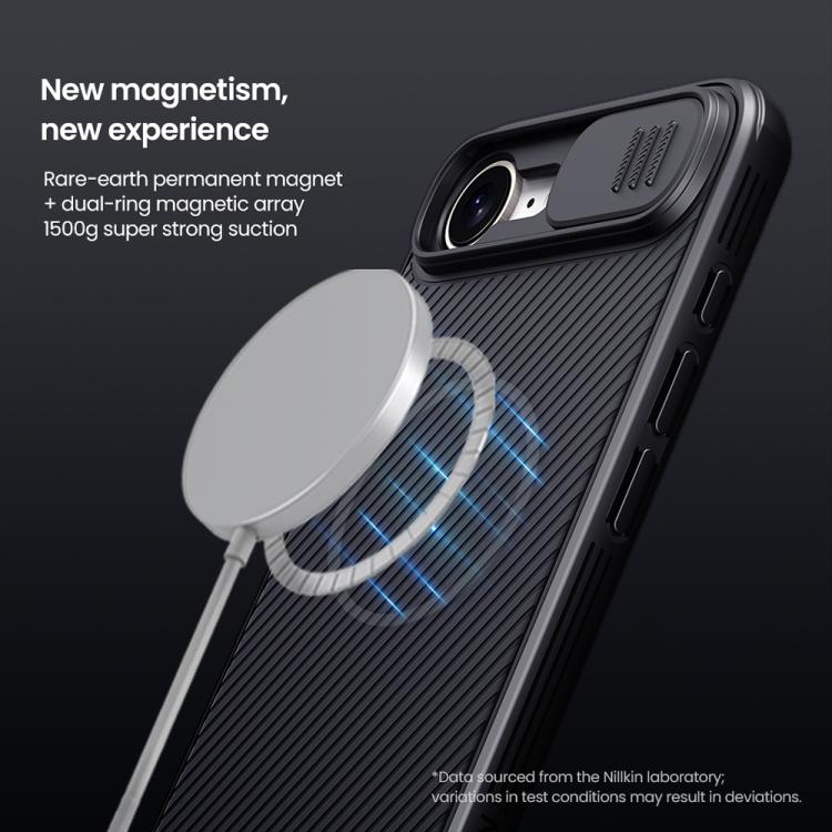 For iPhone 16e NILLKIN CamShield Pro Magnetic PC Phone Case(Black) - iPhone 16e Cases by NILLKIN | Online Shopping UK | buy2fix