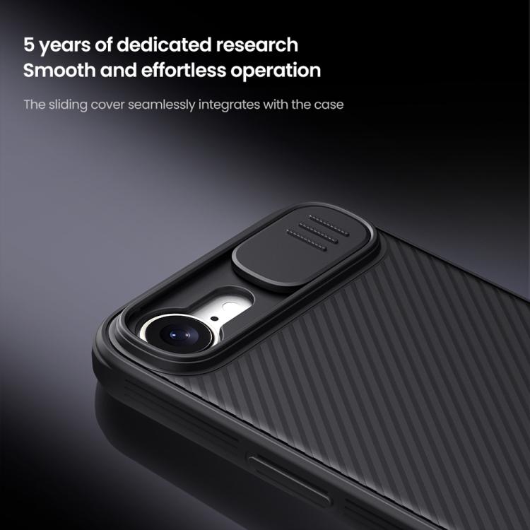 For iPhone 16e NILLKIN CamShield Pro Magnetic PC Phone Case(Black) - iPhone 16e Cases by NILLKIN | Online Shopping UK | buy2fix