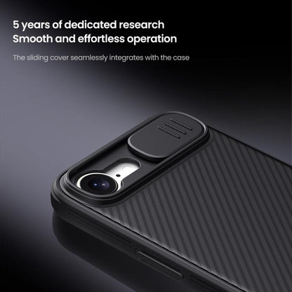 For iPhone 16e NILLKIN CamShield Pro Magnetic PC Phone Case(Black) - iPhone 16e Cases by NILLKIN | Online Shopping UK | buy2fix