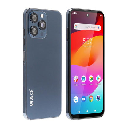 W&O X200 Pro, 4GB+128GB, 6.8 inch Android 10 Mediatek MT6765 Helio P35 Octa Core, Network: 4G, Plug:UK Plug(Blue) - UNIWA by buy2fix | Online Shopping UK | buy2fix
