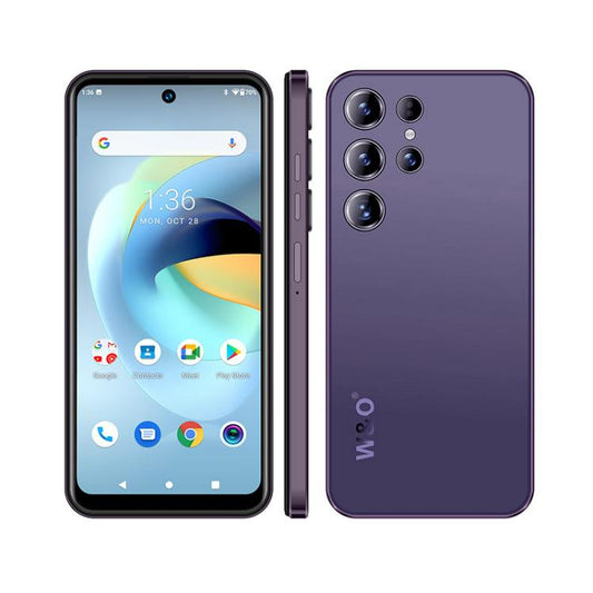 W&O X500 Pro, 4GB+128GB, 6.8 inch Android 10 Mediatek MT6765 Helio P35 Octa Core, Network: 4G, Plug:US Plug(Purple) - UNIWA by buy2fix | Online Shopping UK | buy2fix