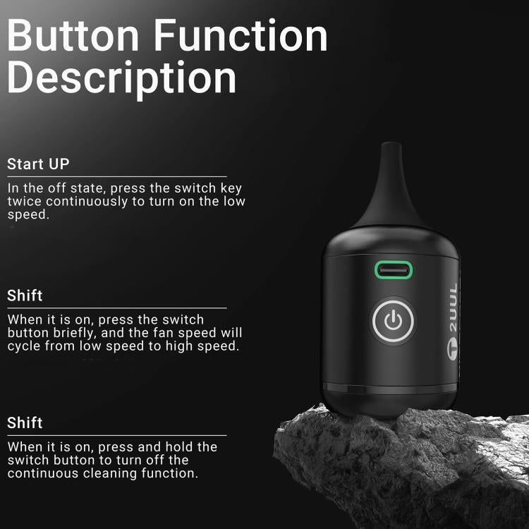 2uul DA90 BB Nano 30W Superpower Fan - Dust Remove Tool by 2UUL | Online Shopping UK | buy2fix