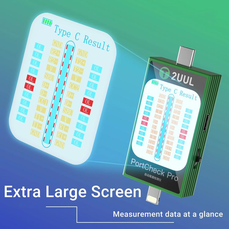 2uul PW31 PortCheck Pro 5V / 2A Type-C / Lighting Interface Automatic Tail Plug Detector - Test Tools by 2UUL | Online Shopping UK | buy2fix