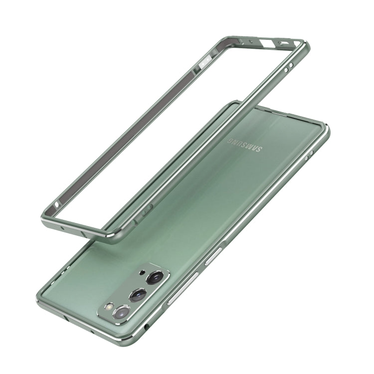 For Samsung Galaxy Note20 Ultra Aluminum Alloy Shockproof Protective Bumper Frame(Ice Mint) - Galaxy Note20 Ultra Cases by buy2fix | Online Shopping UK | buy2fix