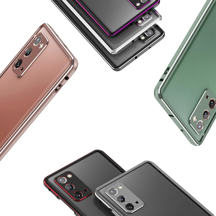 For Samsung Galaxy Note20 Ultra Aluminum Alloy Shockproof Protective Bumper Frame(Silver) - Galaxy Note20 Ultra Cases by buy2fix | Online Shopping UK | buy2fix