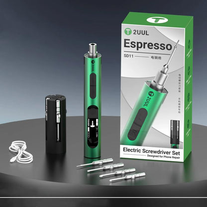 2uul SD11 Espresso Electric Screwdriver Set - Screwdriver Set by 2UUL | Online Shopping UK | buy2fix