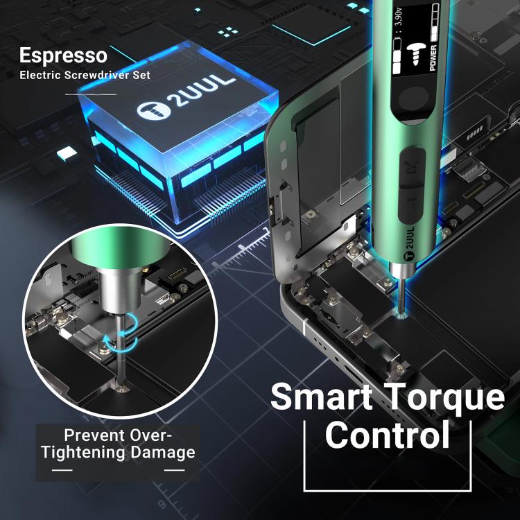 2uul SD11 Espresso Electric Screwdriver Set - Screwdriver Set by 2UUL | Online Shopping UK | buy2fix