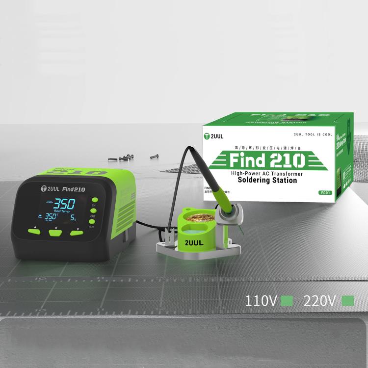 2uul FD01 Find210 60W High-Power AC Transformer Soldering Station, Plug:UK Plug - Soldering Iron Set by 2UUL | Online Shopping UK | buy2fix