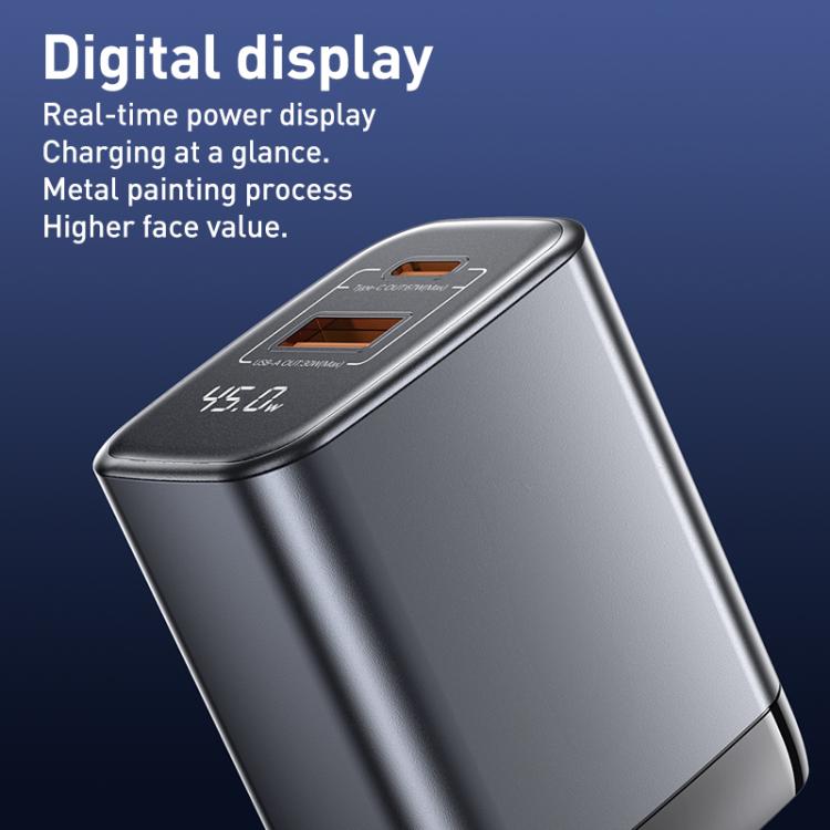 REMAX U2-AC 67W USB and Type-C GaN Digital Display Fast Charger, Specification:EU Plug - USB Charger by REMAX | Online Shopping UK | buy2fix