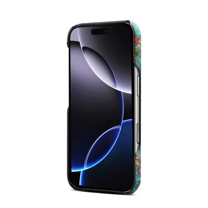 For iPhone 16 Pro Denior A16 Flower Language Series MagSafe PC Phone Case(Butterflies) - iPhone 16 Pro Cases by Denior | Online Shopping UK | buy2fix