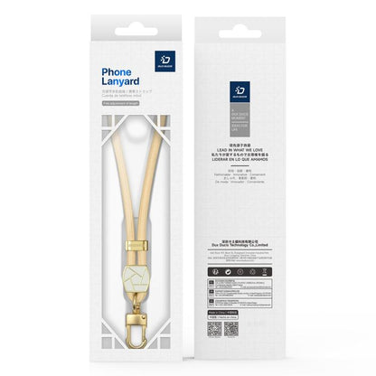 DUX DUCIS Garden Series Broken Ice Pattern Adjustable Short Phone Lanyard(Glaze Yellow) - Lanyards & Wrist Straps by DUX DUCIS | Online Shopping UK | buy2fix