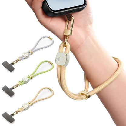 DUX DUCIS Garden Series Broken Ice Pattern Adjustable Short Phone Lanyard(Glaze Yellow) - Lanyards & Wrist Straps by DUX DUCIS | Online Shopping UK | buy2fix