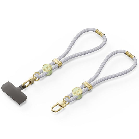 DUX DUCIS Garden Series Tile Pattern Adjustable Short Phone Lanyard(Grey) - Lanyards & Wrist Straps by DUX DUCIS | Online Shopping UK | buy2fix