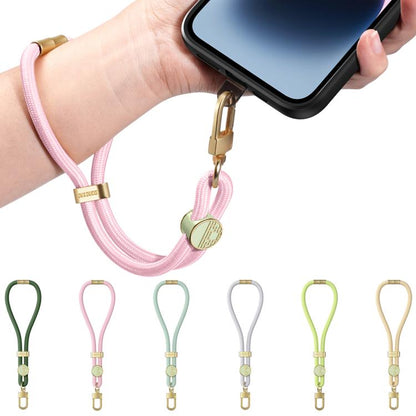 DUX DUCIS Garden Series Tile Pattern Adjustable Short Phone Lanyard(Army Green) - Lanyards & Wrist Straps by DUX DUCIS | Online Shopping UK | buy2fix