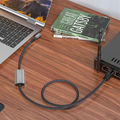 2m RJ45 to Type-C / USB 2-in-1 High Speed Network Card Ethernet Cable - Lan Cable and Tools by buy2fix | Online Shopping UK | buy2fix