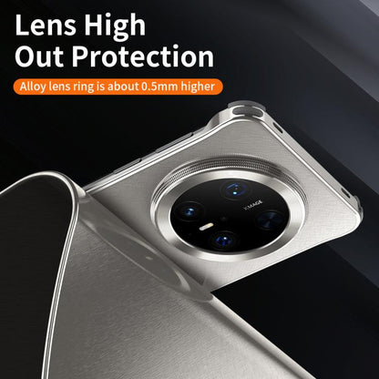 For Huawei Mate 70 Pro Micro Frosted Metal Phone Case(Black) - Huawei Cases by buy2fix | Online Shopping UK | buy2fix