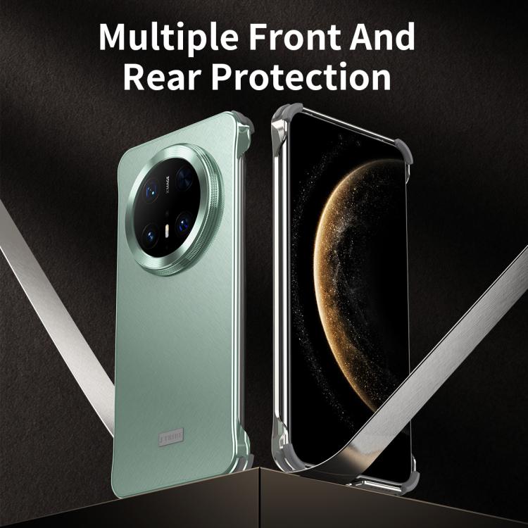 For Huawei Mate 70 Pro Micro Frosted Metal Phone Case(Black) - Huawei Cases by buy2fix | Online Shopping UK | buy2fix