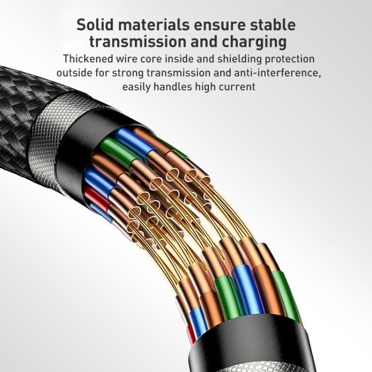 Yesido 3A USB to Type-C Fast Charging Cable, Length:3m(Black) - USB-C & Type-C Cable by Yesido | Online Shopping UK | buy2fix