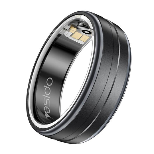 Yesido IO32 Health Monitor Smart Ring, Support Body Temperature / Heart Rate / Blood Pressure / Female Physiological Reminder, Size:57mm Inner Circumference(Black)