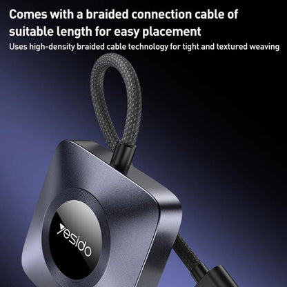 Yesido KM23 Wireless CarPlay with USB to Type-C Adapter(Grey) - Bluetooth Adapters by Yesido | Online Shopping UK | buy2fix