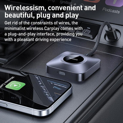 Yesido KM23 Wireless CarPlay with USB to Type-C Adapter(Grey) - Bluetooth Adapters by Yesido | Online Shopping UK | buy2fix