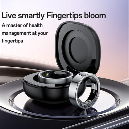Yesido IO33 Health Monitor Smart Ring, Support Body Temperature / Heart Rate / Blood Pressure / Female Physiological Reminder, Size:60mm Inner Circumference(Black) - Smart Rings / Smart Telephones by Yesido | Online Shopping UK | buy2fix