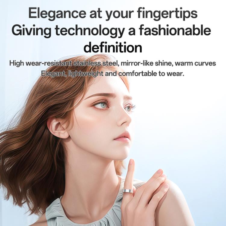 Yesido IO33 Health Monitor Smart Ring, Support Body Temperature / Heart Rate / Blood Pressure / Female Physiological Reminder, Size:63mm Inner Circumference(Black) - Smart Rings / Smart Telephones by Yesido | Online Shopping UK | buy2fix