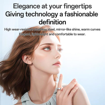 Yesido IO33 Health Monitor Smart Ring, Support Body Temperature / Heart Rate / Blood Pressure / Female Physiological Reminder, Size:60mm Inner Circumference(Black) - Smart Rings / Smart Telephones by Yesido | Online Shopping UK | buy2fix