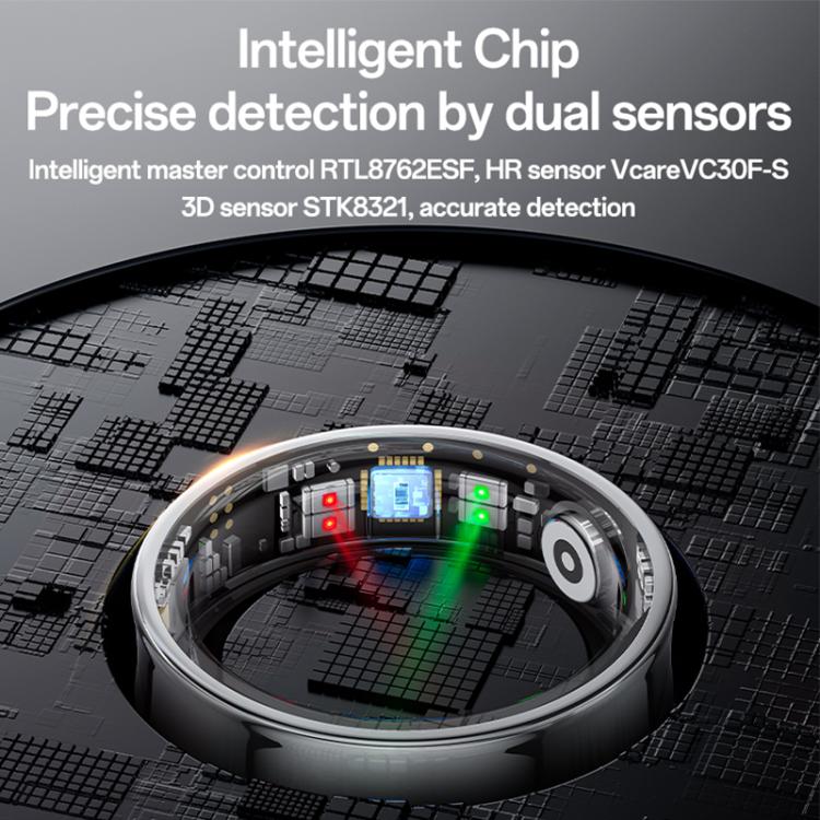 Yesido IO33 Health Monitor Smart Ring, Support Body Temperature / Heart Rate / Blood Pressure / Female Physiological Reminder, Size:68mm Inner Circumference(Black) - Smart Rings / Smart Telephones by Yesido | Online Shopping UK | buy2fix