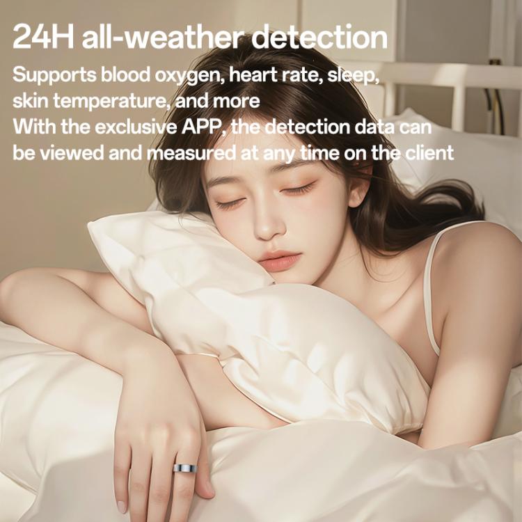 Yesido IO33 Health Monitor Smart Ring, Support Body Temperature / Heart Rate / Blood Pressure / Female Physiological Reminder, Size:57mm Inner Circumference(Black) - Smart Rings / Smart Telephones by Yesido | Online Shopping UK | buy2fix