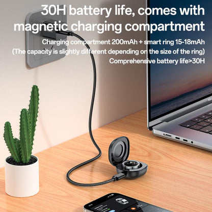 Yesido IO33 Health Monitor Smart Ring, Support Body Temperature / Heart Rate / Blood Pressure / Female Physiological Reminder, Size:57mm Inner Circumference(Black) - Smart Rings / Smart Telephones by Yesido | Online Shopping UK | buy2fix