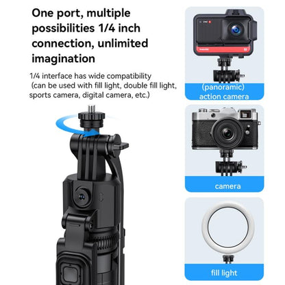 Yesido SF23 Face Tracking Tripod Bluetooth Selfie Stick(Black) - Selfie Sticks by Yesido | Online Shopping UK | buy2fix