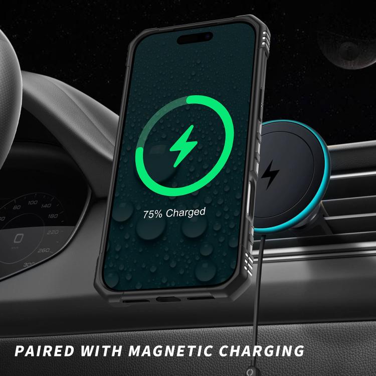 For iPhone 17 Pro Max Straship MagSafe TPU Hybrid PC Phone Case(Black) - iPhone 17 Pro Max Cases by buy2fix | Online Shopping UK | buy2fix