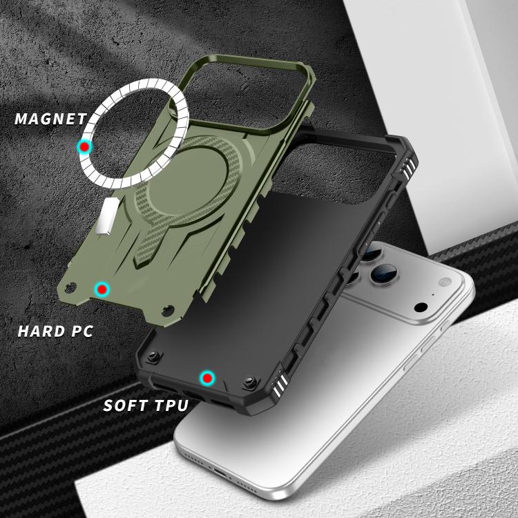 For iPhone 17 Pro Max Straship MagSafe TPU Hybrid PC Phone Case(Army Green) - iPhone 17 Pro Max Cases by buy2fix | Online Shopping UK | buy2fix