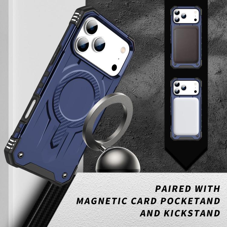 For iPhone 17 Pro Max Straship MagSafe TPU Hybrid PC Phone Case(Blue) - iPhone 17 Pro Max Cases by buy2fix | Online Shopping UK | buy2fix