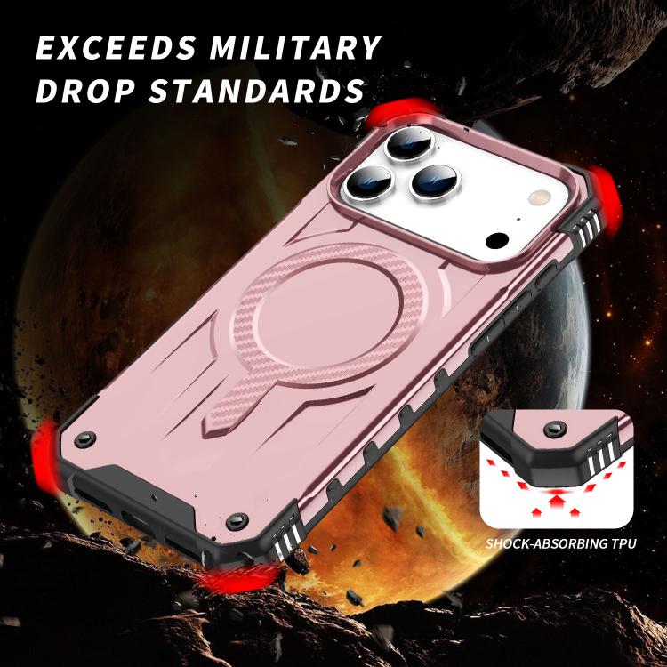 For iPhone 17 Pro Max Straship MagSafe TPU Hybrid PC Phone Case(Rose Gold) - iPhone 17 Pro Max Cases by buy2fix | Online Shopping UK | buy2fix