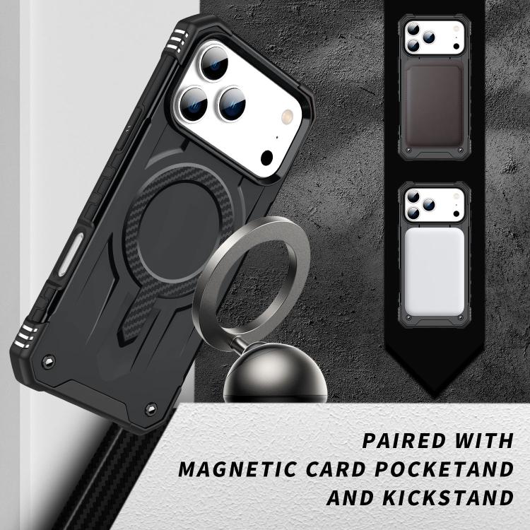 For iPhone 17 Pro Straship MagSafe TPU Hybrid PC Phone Case(Black) - iPhone 17 Pro Cases by buy2fix | Online Shopping UK | buy2fix